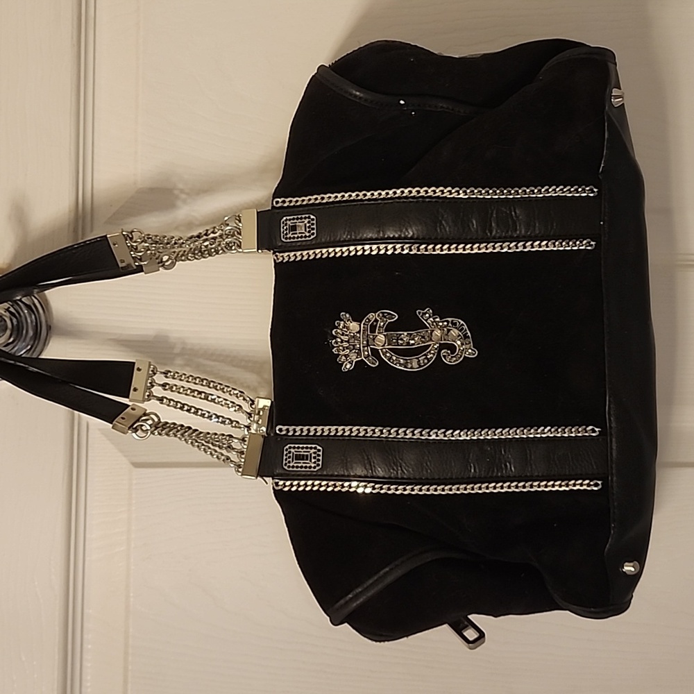 Juicy Couture black velvet purse